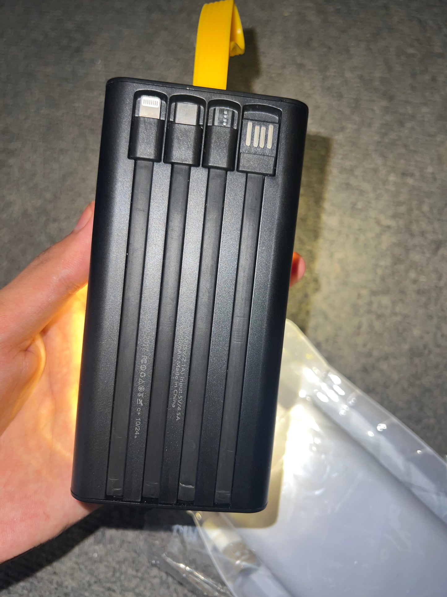30000 MAH 120W FAST CHARGING TRANSPARENT POWER BANK